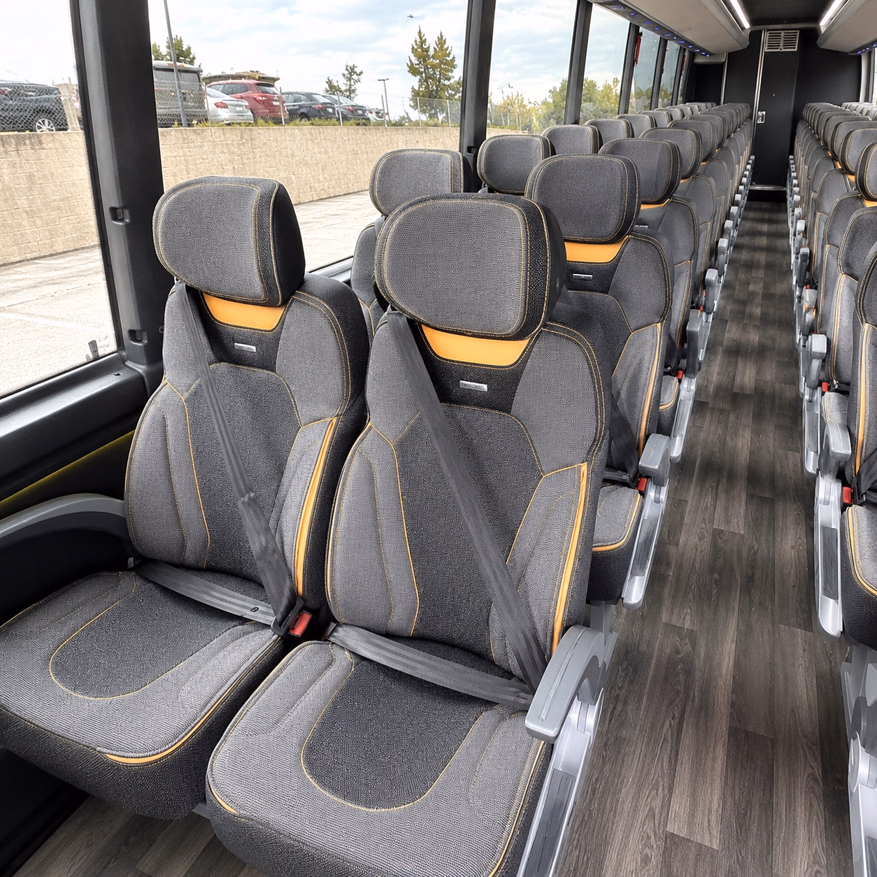 detroit charter bus rental inside