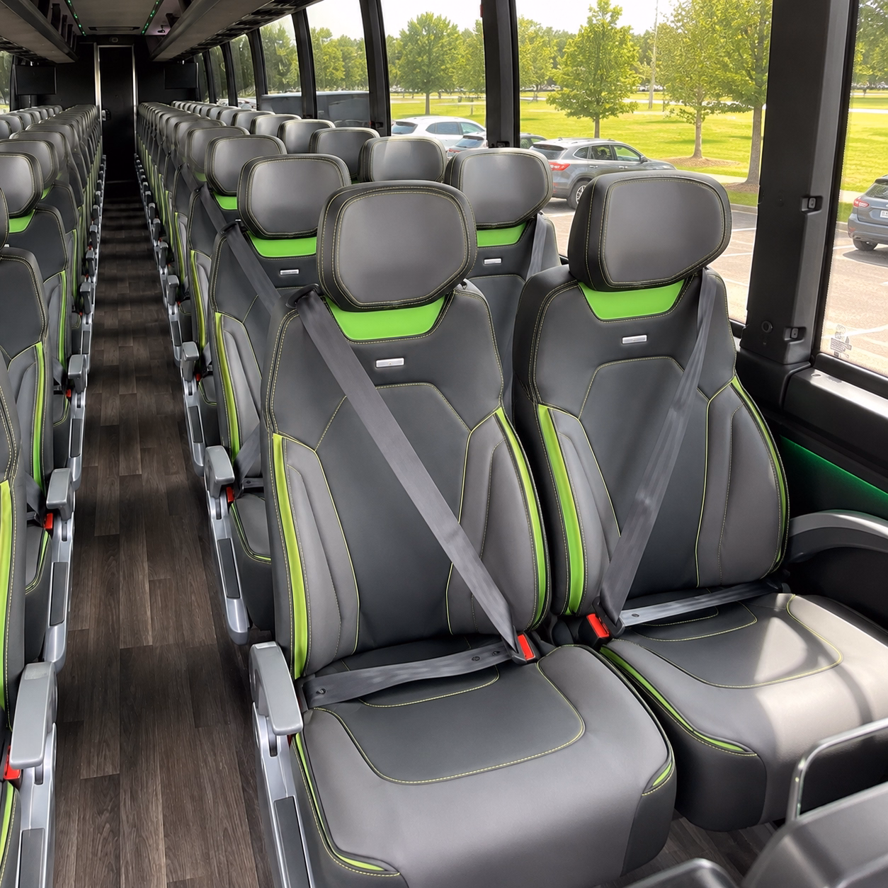 detroit wedding transportation onboard seating